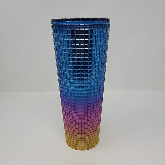 Starbucks 2023 Pride Rainbow Tumbler - 24oz Venti- Tim Singleton Grid Gradient - Picture 4 of 6